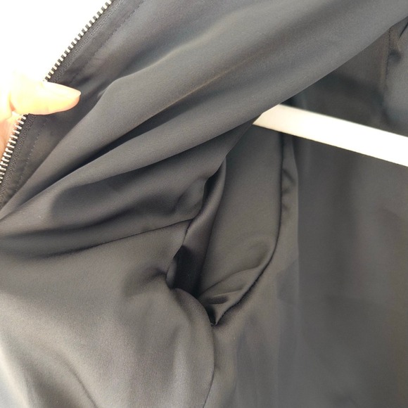 Theory Classic Bomber Jacket Navy Recycled Nylon, Women's Size Small - Picture 10 of 13